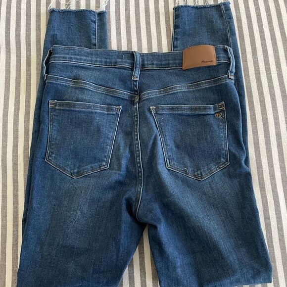 Madewell 9" Mid-Rise Skinny Jeans Button-Front Edition Size 26 - Picture 1 of 9